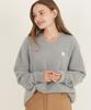 THE-ABON Mohair Oversized V-Neck Knit Gray