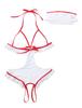 Women's Sexy Maid Nurse Role Play Costume Lingerie Bodysuit