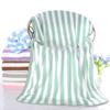 Microfibre Bath Towel, Household Large Size Towel, Striped Coral Velvet Bath Towel