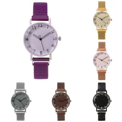 Luxury Women's Watch Metal Mesh Steel Strap Fashion Women's Wristwatch Quartz Watch for Women Vintage Clock