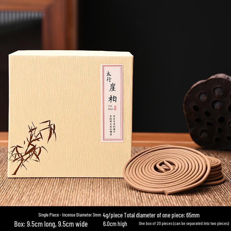 Sandalwood & Agarwood Incense Coils for Meditation, Yoga, and Home - Natural Tibetan & Taihang Cliff Cypress Blend