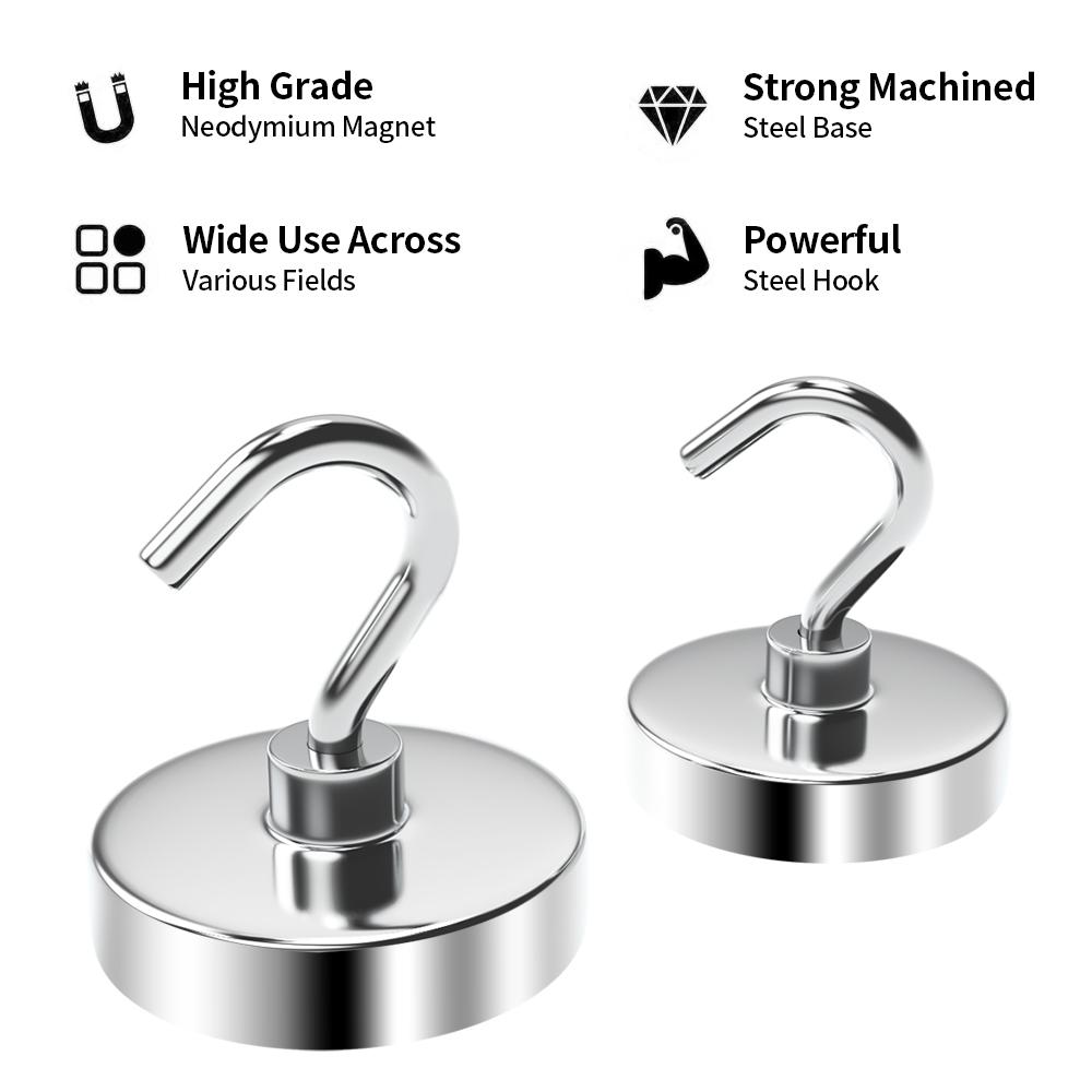 J10-J42MM Strong Magnetic Hook Multi Purpose Storage Hook Household Kitchen Storage Hook Key Storage Hook Bathroom Hanger