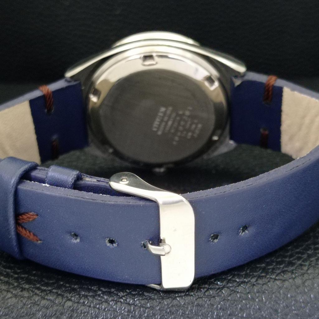 Citizen AUTOMATIC 8200 VINTAGE JAPAN MENS BLUE COLOR DIAL WATCH A500318-2 R151b-a500318