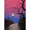 Japanese Style Forest Cherry Blossoms Snow Cat Landscape Art Poster Canvas Painting Wall Prints Picture Living Room Home Decor