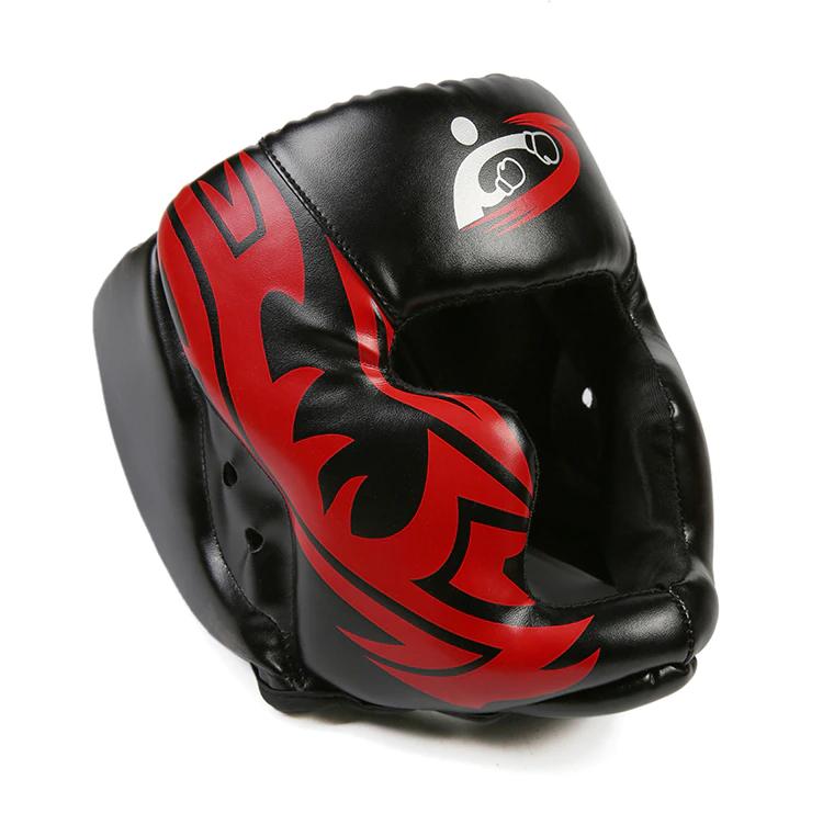 Headgear Headguard Free Size Muay Thai Boxing Taekwondo MMA Helmet Head Protector Karate Sparring Kickboxing Protective
