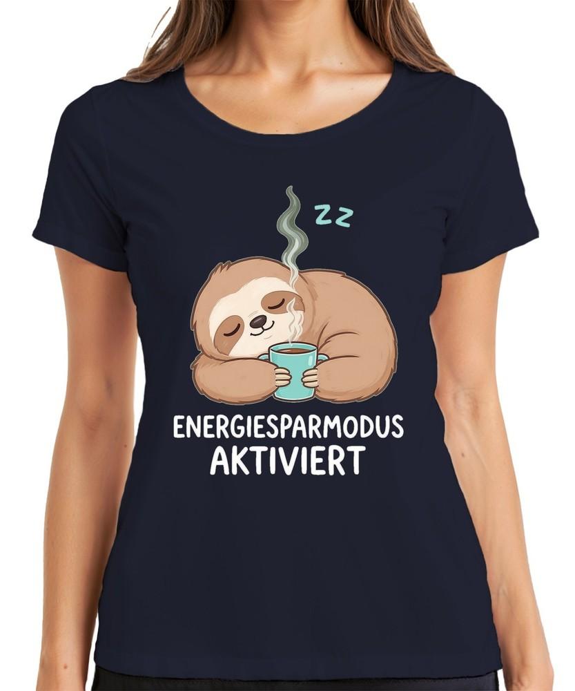 Sloth Energy Saving Mode Activated Coffee Relaxed Gift Ladies TShirt S