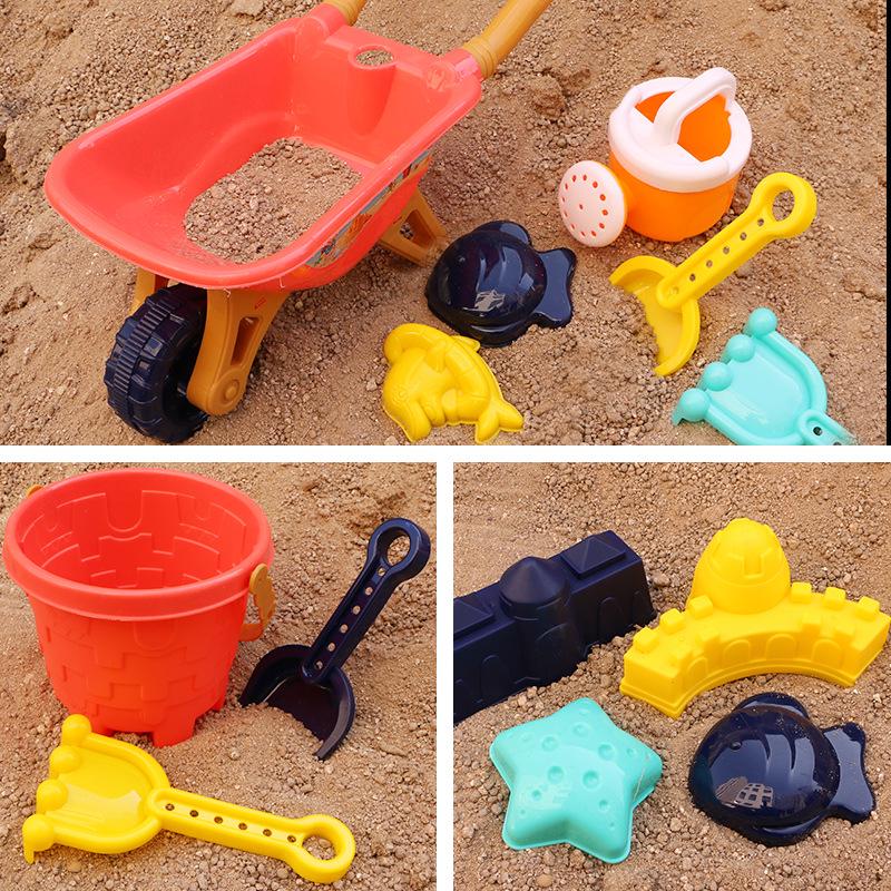 Children's Sand Play Set: Bucket, Shovel, and Hourglass