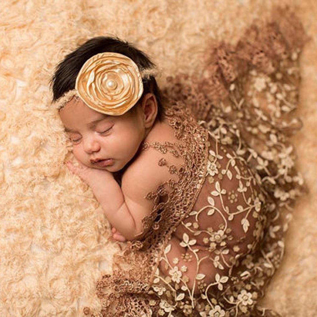 Newborn Baby Boy And Girls Lace Blanket Photo Photography Props Outfit