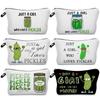 Women Pickled Cucumbers Print Cosmetic Bag Toiletries Organize Travel Storage Case 6841