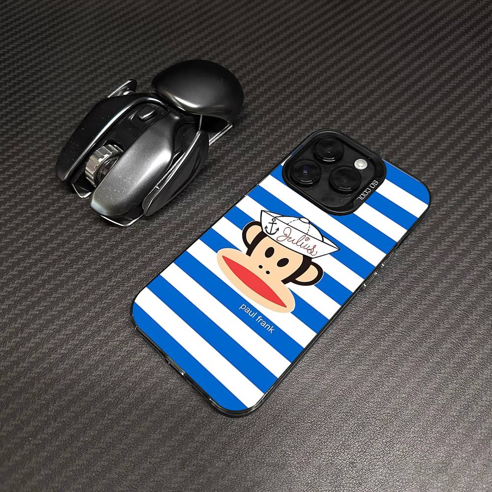 Famous Luxurious P-Paul F-Frank Phone Case For IPhone 17 16 15 14 11 12 13 Pro Max Plus Pro Colored Silver Cover