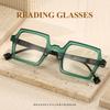 Fashionable Square Frame Reading Glasses With High-Definition Multi-Color Frames For Middle-Aged And Elderly People
