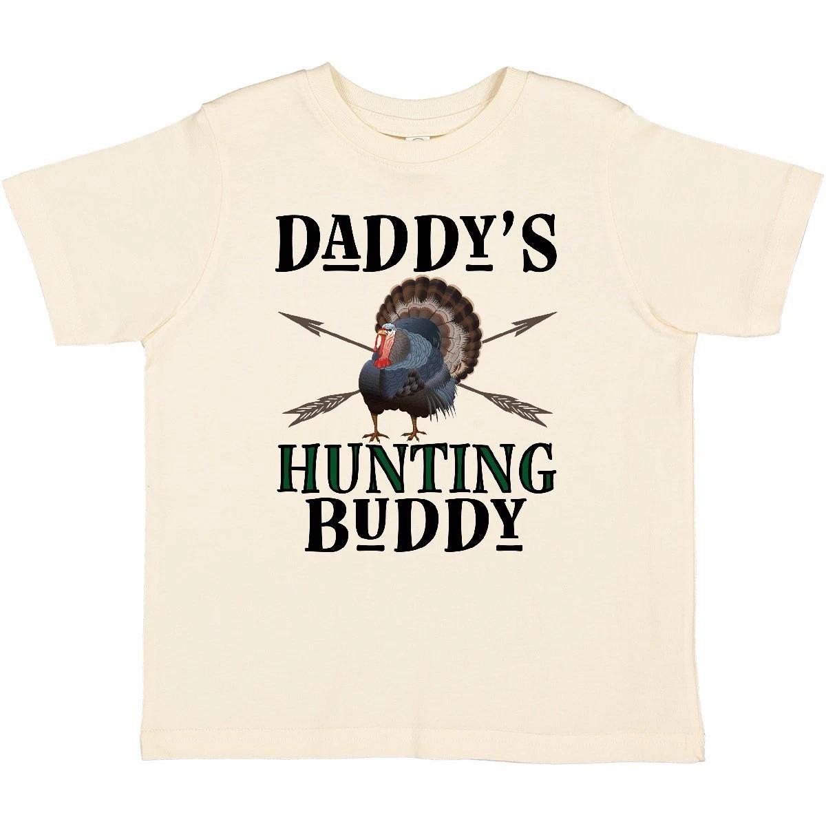 Inktastic Turkey Hunter Daddys Hunting Buddy Toddler T-Shirt Archery Season Kid 110