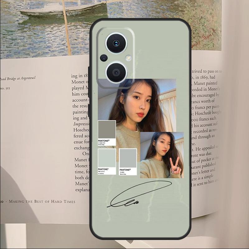 IU Lee Ji Eun Korean Star Cover For OPPO Reno 14 13 11 10 Pro 12F 11F 13F 14F 7 8 Lite OPPO Find X6 X5 X8 X9 Pro Case