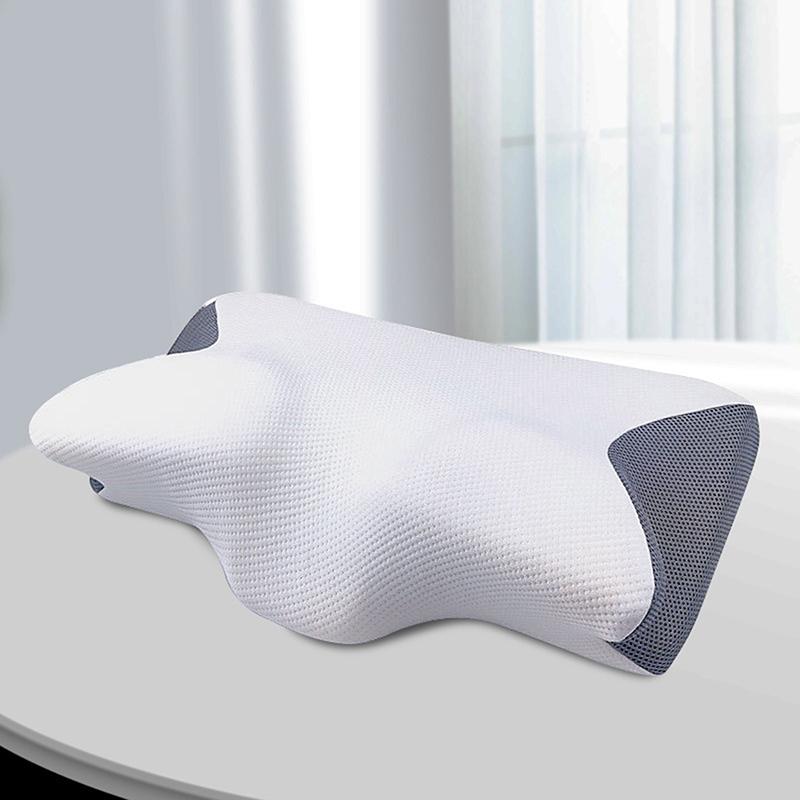Cervical Support Horn Memory Pillow Breathable Orthopedic Pillow For Home Bedroom Use