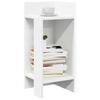VidaXL Side Tables 2 Pcs with Shelf White 25.5x27x60 Cm, End Table, Sofa Side Table, Table of 858543