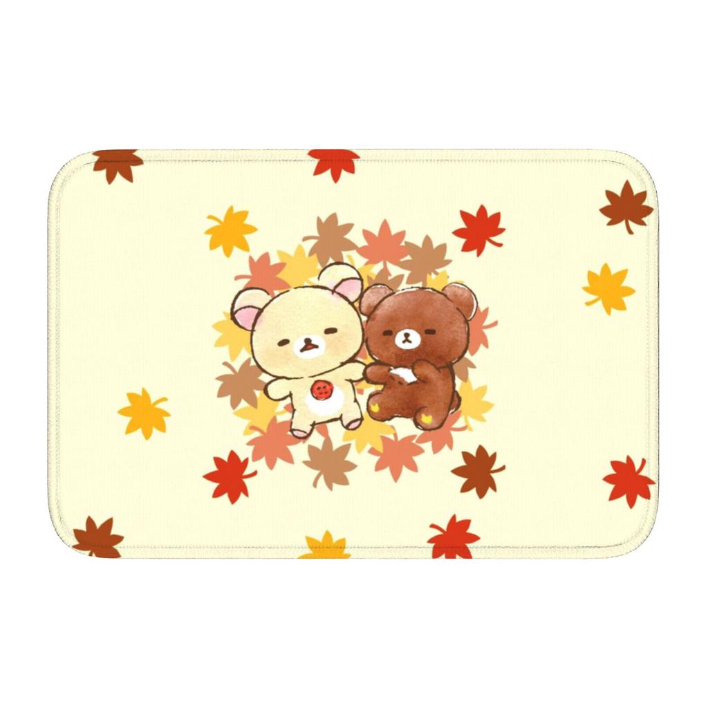 R-Rilakkumaes Cartoon Floor Door Kitchen Bathroom Mat Anti-Slip Indoor Doormat Garden Living Room Entrance Rug Carpet Footpad