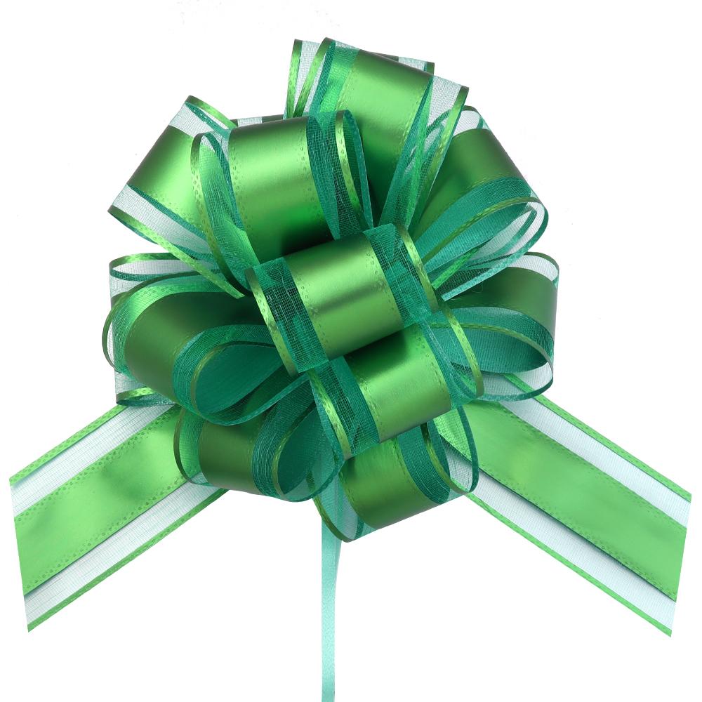 2/10Pcs Big Wedding Pull Bow Ribbons Flower Car Chairs Decoration Christmas Gift Wrap Packing Birthday Party Supplies Home Craft 5