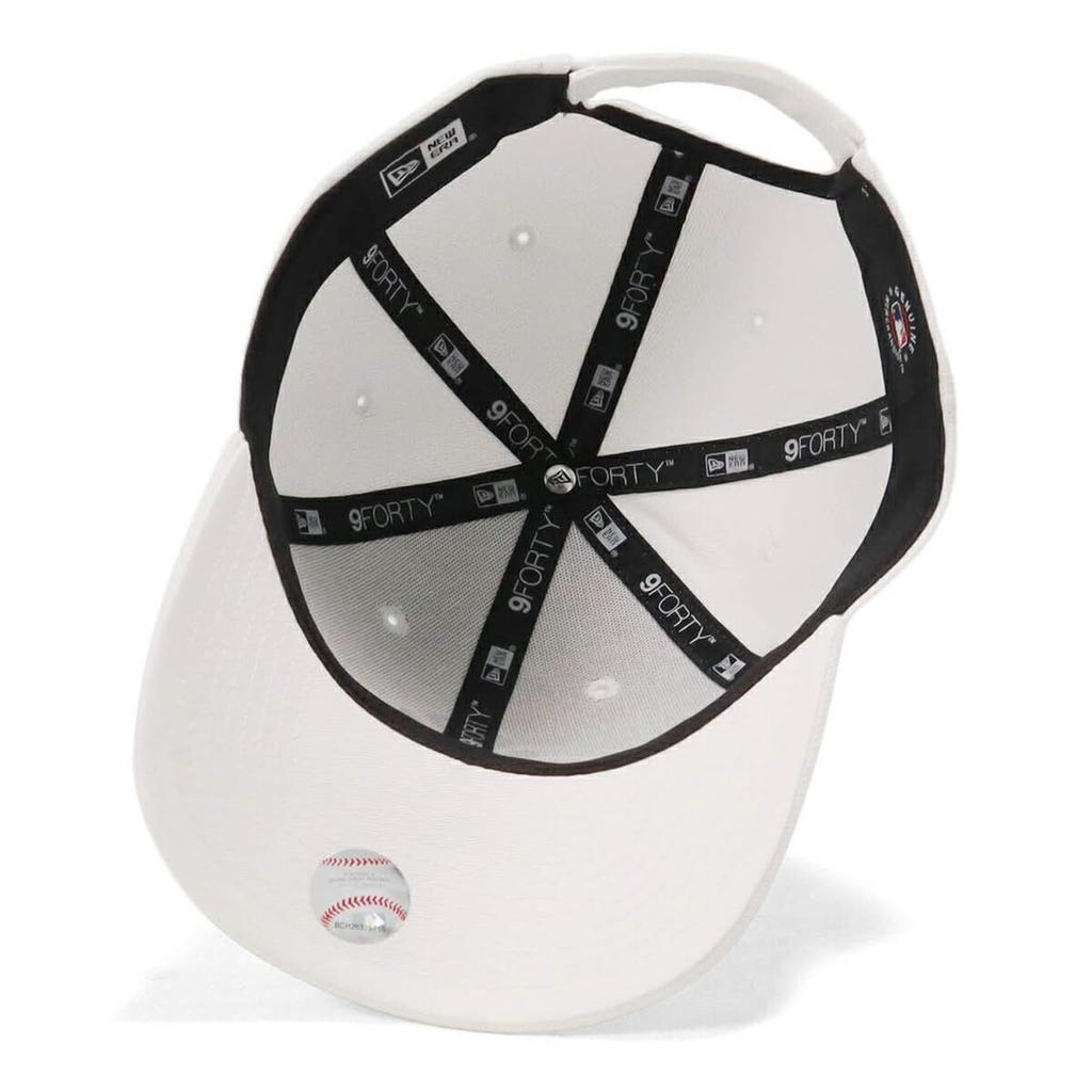 New Era Baseball NY Free Size 940 NEYYAN WHI BLK 2 25J Cap, MLB, White/Black,