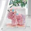 Qixi Unicorn Rose Preserved Flower & Teddy Bear Gift Set for Girlfriend or Kids