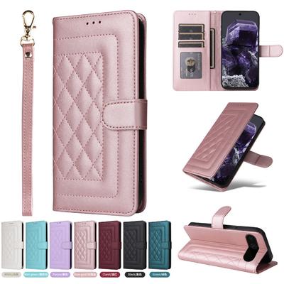 Handgelenkschlaufe Flip Wallet mit Kartenhalter Ständer Handyhülle für Google Pixel 9 8 7 Pro 8A 7A Leder Schutzhülle Hüllen