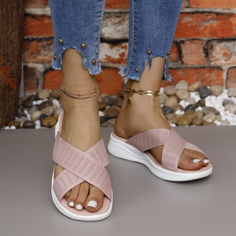 Summer Sandals Sporty Style Comfortable and Breathable Shoes Fei-woven Large-sized Flip-flops