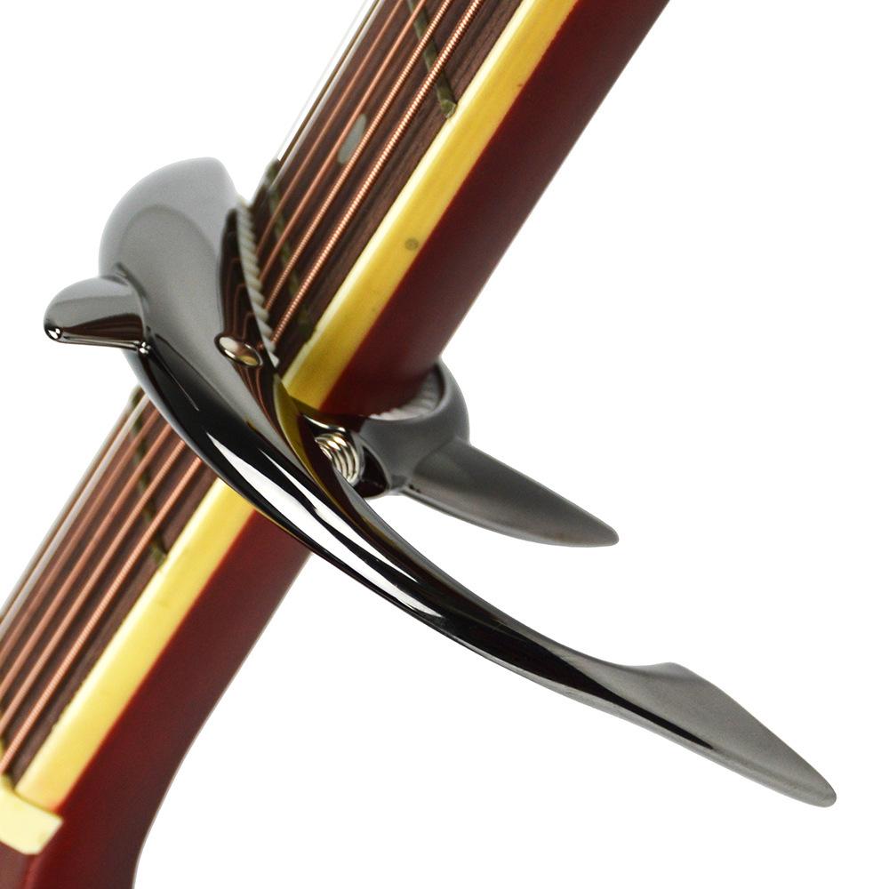 Personalized Shark Zinc Alloy Guitar & Ukulele Capo with Tuner