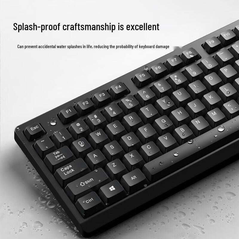LINGSHE MK200 Wired USB Keyboard and Mouse Set