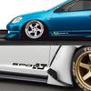 2PCS Car Body Side Skirts Sport Letters Stickers Vinyl Film Decals PVC Self-adhesive Car Body Exterior Decoration Accessories