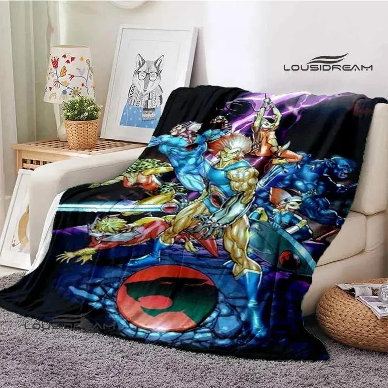 Thundercats Cartoon-Druckdecke, warme Decke für Kinder, T-Flansch-Decke, Heimreisedecke, Bettauskleidung, Geburtstagsgeschenk