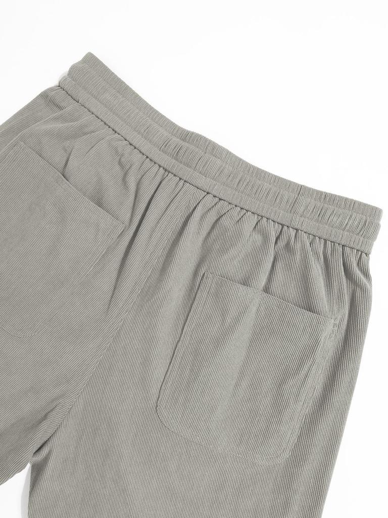 Men's Retro Corduroy Straight-Leg Pants - Spring/Summer Collection