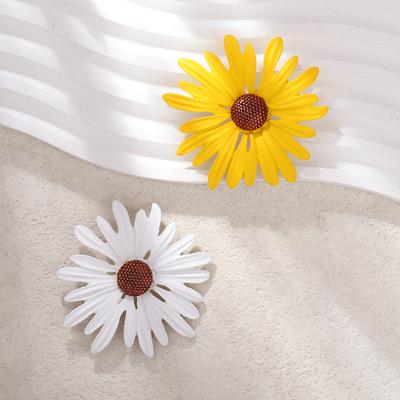 Japanese And Korean Mori Sunflower Brooch Fashion Versatile Plant Enamel Flower Pin Women'S Suit Accessories Badge