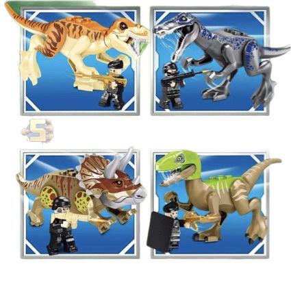 Klocki Jurassic World T-Rex, Zabawka STEM dla Chłopców, Zestaw Puzzle Dinozaurów, Edukacyjny Prezent dla Dzieci, Zestaw Konstrukcyjny
