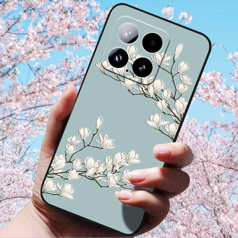 For Xiaomi 15 Pro 5G 6.73"Cases 3D Relief Soft Silicone Cover Retro Embossed for Xiaomi 15 5G Phone Mi 15pro 15 3D Soft TPU Case