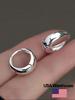 925 Silver Classic 16mm Hoop Earrings For Women Engagement Wedding Fashion High Quality Fine Jewelry