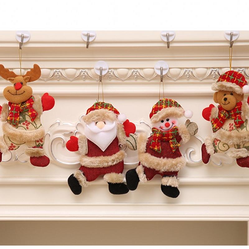Weihnachtsmann-Schneemann-Weihnachtsbaum-Anhänger-Puppen-Hängedekoration