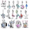Original Charmscopper Animal Series Cat And Bird Charms Beads Fits 3Mm Original Bracelet Womens Diy Fine Jewelry Gifts