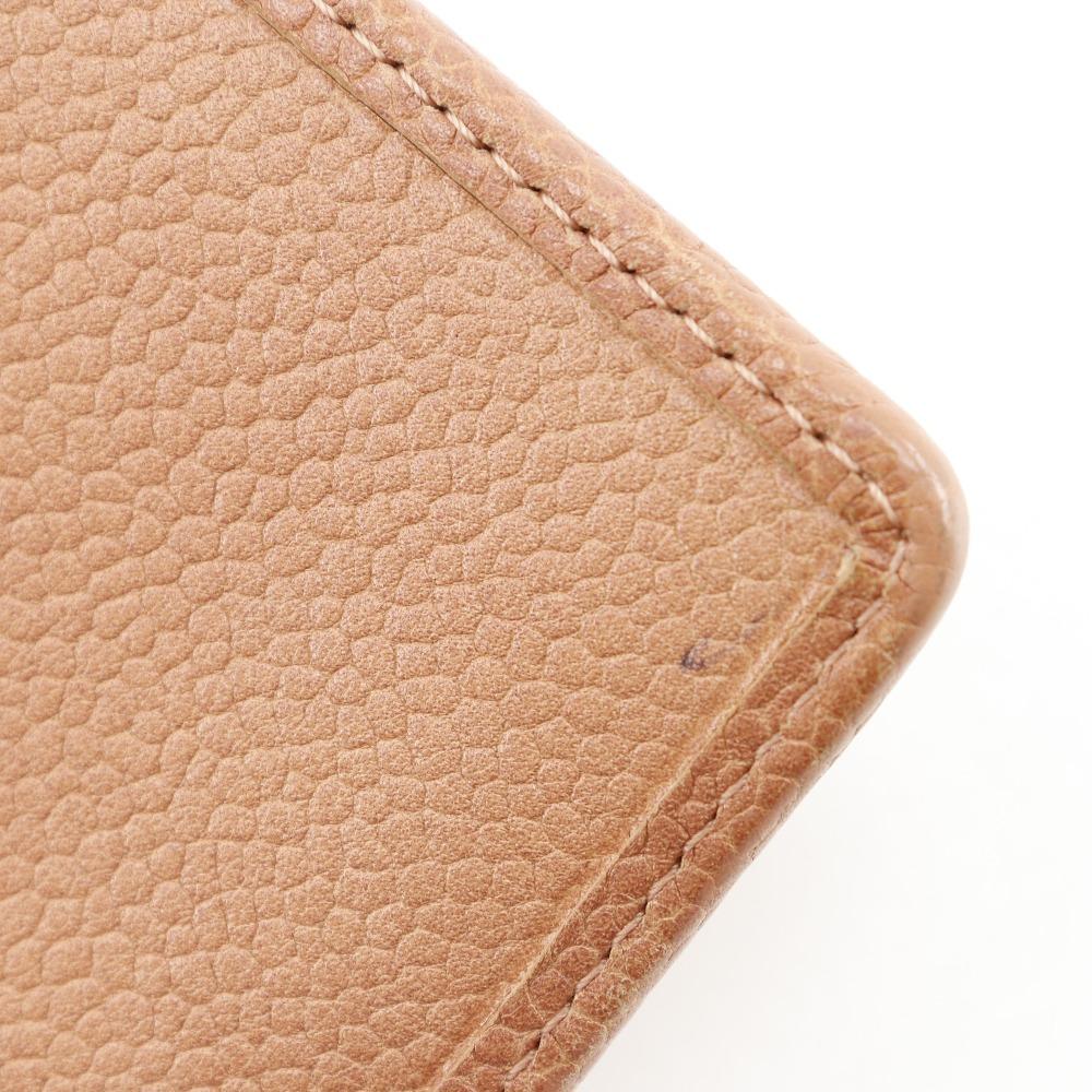 Chanel COCO Mark Tri-fold Wallet Pink Caviar Skin Women Used
