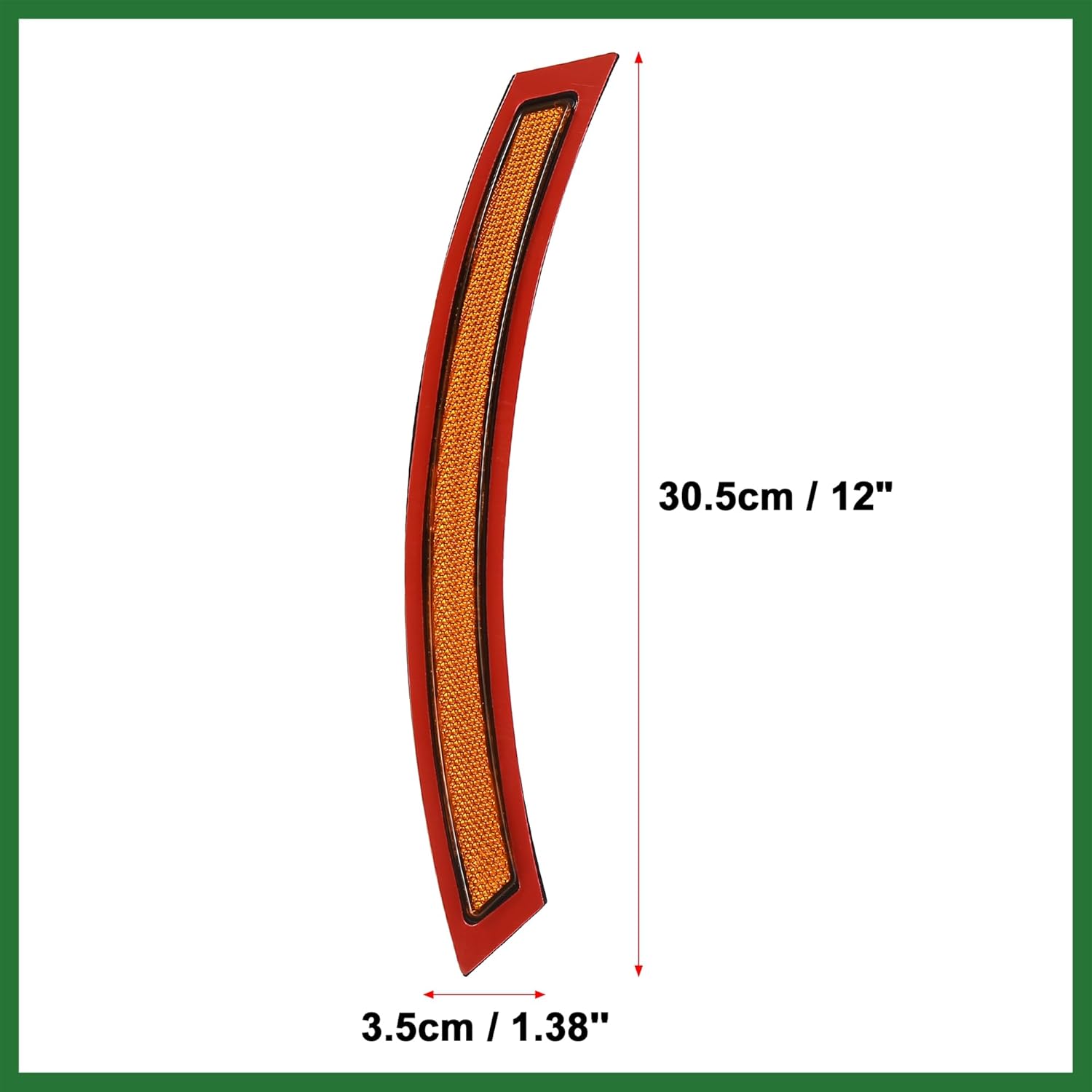 Motoforti Pair 63147290093 63147290094 Front Bumper Reflector Side Marker for BMW F15 F85 X5 M 2014-2017 Replace Reflector Yellow Long-Lasting