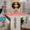Mondphasen Wandbehang Holz Wanddeko Boho Heimdekoration Wohnzimmer Anhänger Holzkunst Hängende Ornamente für Ramadan Geschenk