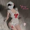 Pure Desire Bow Pure Desire Maid Naked Back Apron Set Free Uniform Sex Underwear Small Breasts