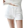Women Athletic Shorts Summer Sexy Booty Workout Yoga Shorts High Waist Mini Shorts with Drawstring And Pockets for Gym Running Cycling