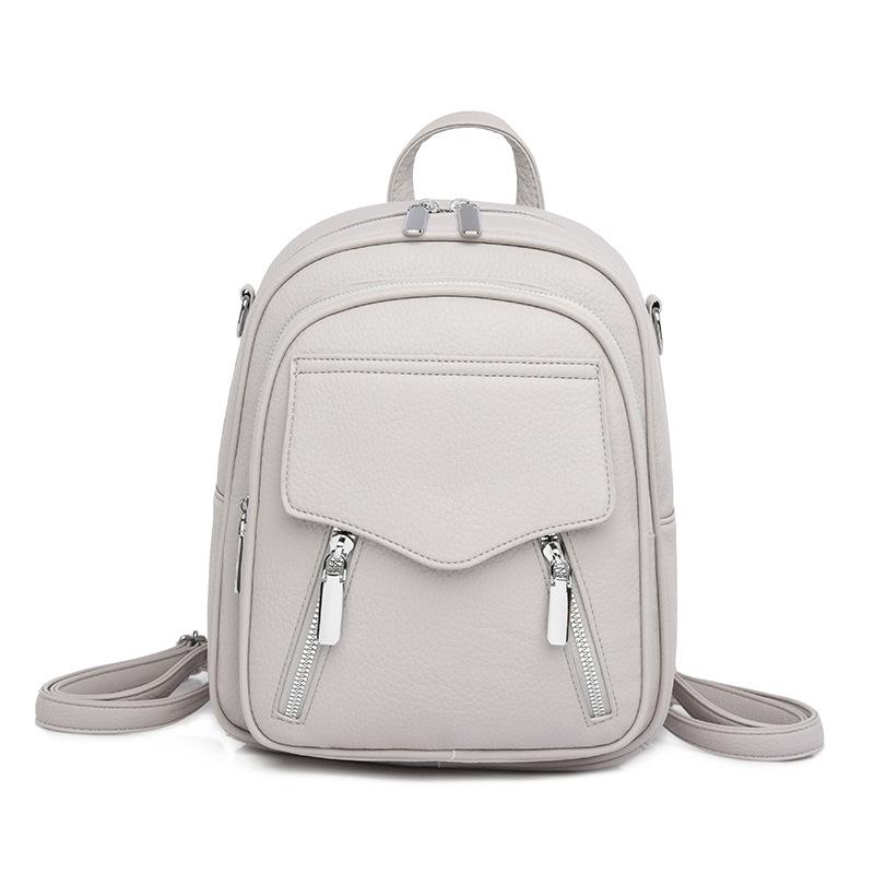 

Large-capacity Women s Backpack with Dual Straps - Women s Casual and Fashionable Bag сірий колір