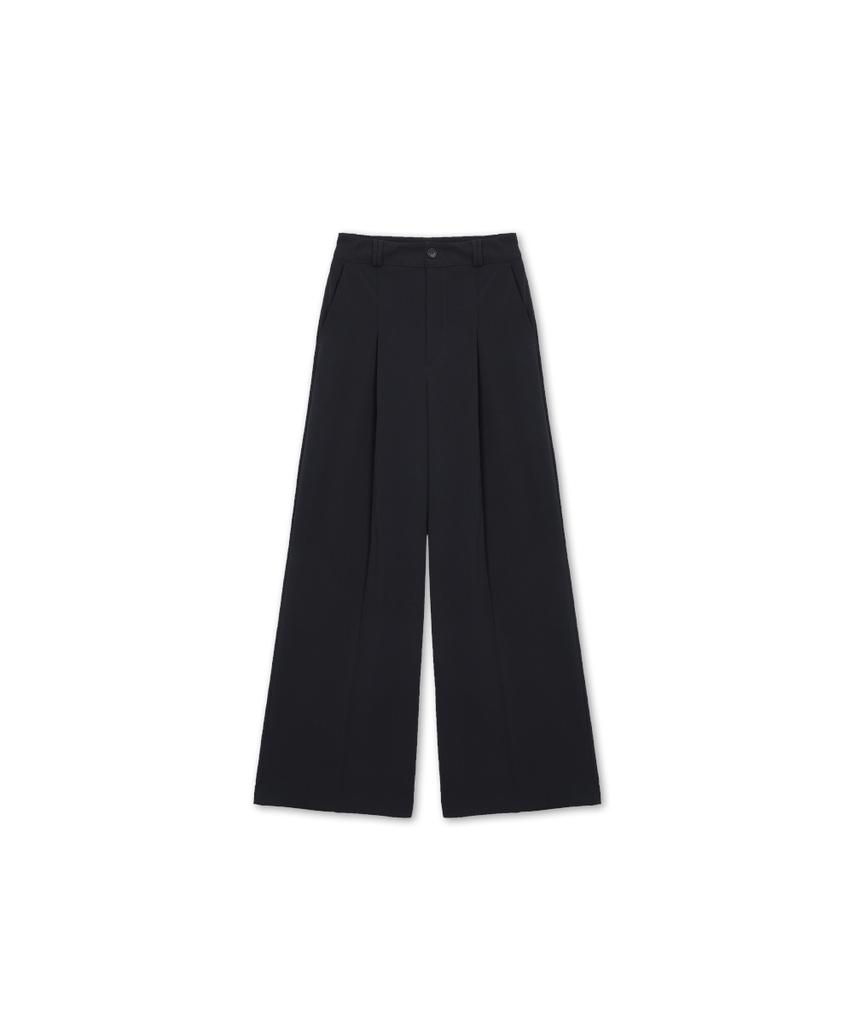 320SHOWROOM Essential Wide Slacks Charcoal