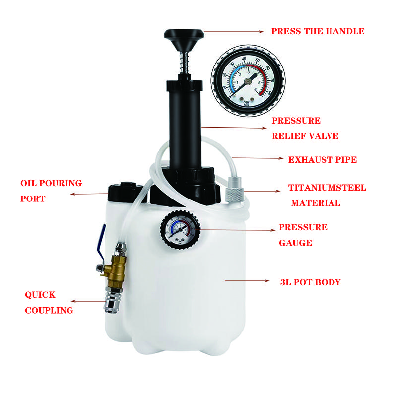 3l Manual Transmission Oil Filling System Hand Pump Or Pneumatic Automatic Gearbox Oil Fluid Pump Tool With Adapters