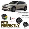 4PCS Mud Flaps for Ford Mustang MACH-E 2021-2025 Front Rear Mud Guards Splash Guards with Hardware Kit Car Accessories