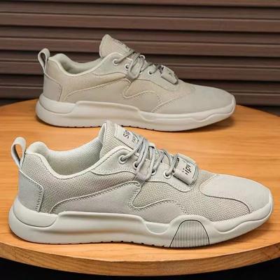 Vyriški Batai 2024 Nauji Rudens Kvėpuojantys Tinklelio Patogūs Sportiniai Batai Lengvi Plokščia Platforma Suvarstomi Kedai Zapatillas De Hombre