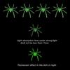 20/50PCS Halloween Spiders Figurine Props Noctilucence Spiders Props Light Up Realistic Spiders Party Favor Bag Fillers