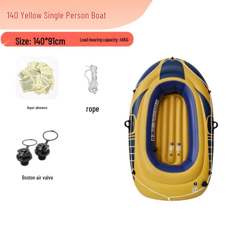 Durable Outdoor Inflatable Kayak: Fishing Boat with Thickened Wear-Resistant PVC