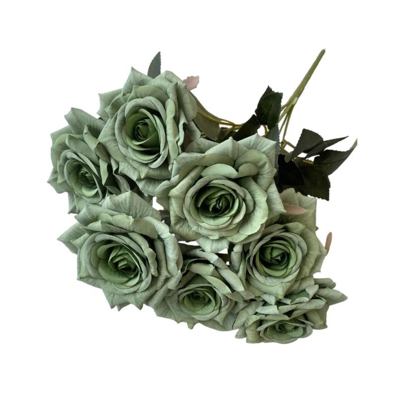 41Cm 7 Forks Silk Screen Rose Artificial Flower Wedding Living Room Decoration Road Guide Bouquet, Artificial Flower