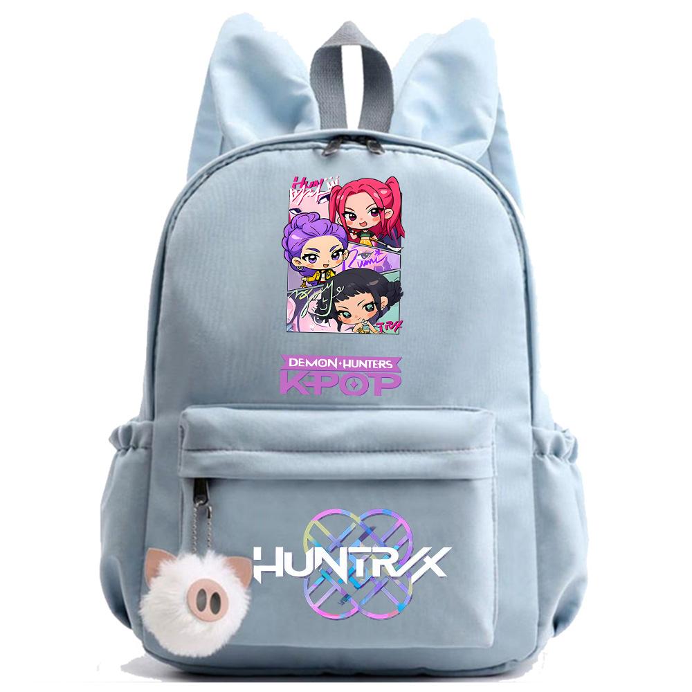 Anime Cartoon K-Pop Demon Hunters Printed Backpack for Teenger Children Student Schoolbag Girl Kid Gift Women Large Capacity Waterproof Travel Bag